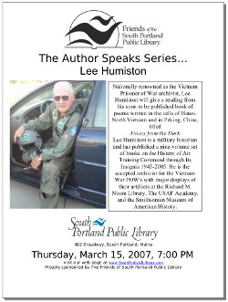 The author speaks about Voices From The Dark