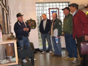 Visitors to the original (small) museum in 2009.