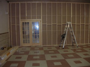 The interior of museum room.