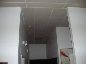 The hallway where the 100 year old window is going to be installed.