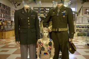 Bobbie Hinshaw wearing the original WW II sweater