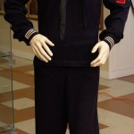 MoMM 2/C Robert Maclellan, USN. He drove landing barges onto Utah beach at Normandy on H-Hour June 6, 1944 and then went to the Philippines and Okinawa for beach landings there. The patch on his left shoulder represents US Navy assault boat drivers and crews.