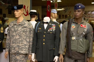 Left to right: M/General John "BILL" Libby, US Army & Maine Arng also The Adjutant General for the state of Maine for three terms. These were his last combat fatigues. S/Sgt Jim Foley, US Army & Maine Arng. Jim was a Hunter/Killer team sniper and a "Tunnel Rat" in Vietnam. Lt. Col. Tony Marshall, USAF F-4s and a POW from 07-03-72 to 03-29-73.