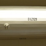 LZ 129 Hindenburg after having its name lettered in 1936.