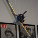 Head on shot of a Japanese Army Zero being chased by an American P-38.