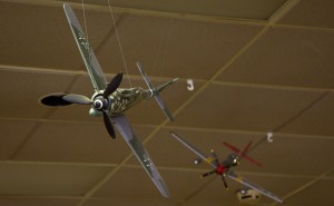 German FW-190 being chased by a P-51 of the famous Tuskegee Airmen.