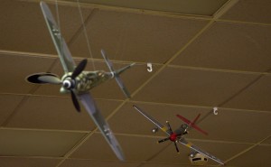 German FW-190 being chased by a P-51 of the famous Tuskegee Airmen.