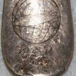 An original fork from the crash site of the Hindenburg with it's markings, DZR, for Deutsche Zeppelin-Reederei (German Zeppelin Airline Company).