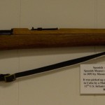 Spanish Mauser made in Berlin, Germany for the Spanish Army. It was captured by a Maine boy with the 26th Regiment of Regulars in Cuba and brought home after the war.
