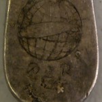 An original fork from the crash site of the Hindenburg with it's markings, DZR, for Deutsche Zeppelin-Reederei (German Zeppelin Airline Company).