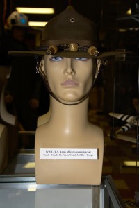 World War I US Army Officer's Campaign Hat worn by Captain Donald R. Jones, Coast Artillery Corps.