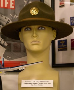 Drill Instructor hat for Sgt. Steve Webster, currently lead Detective for the City of South Portland.