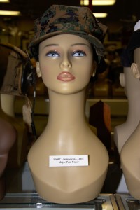 US Marine Corp fatigue cap worn by Major Pam Unger in 2011.