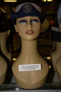 US Air Force 1st issue female service hat worn by A 2/C Joanne Padgett in 1947.