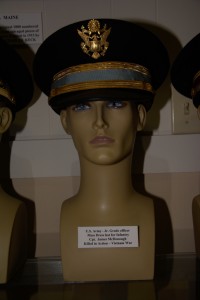 US Army Junior Grade Infantry officer mess dress hat worn by Captain James McDonough, Killed in Action, Vietnam War.