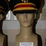 US Army Junior Grade Artillery officer black mess dress hat worn by 1st Lt. James E. Corey.