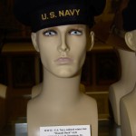 World War II US Navy enlisted winter hat worn by BM 1/C Leon. D. Humiston, Sr.