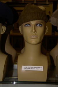 Worrld War II US Amry winter watch cap worn by both officers and enlisted men.