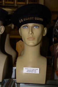 World War II US Coast Guard enlisted winter hat in ''Donald Duck'' style.