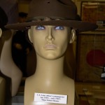 US Army officer's campaign hat worn by Major Robert Bonner during the late 1930s to early 1940s.