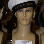 US Coast Guard enlisted summer white hat in the Donald Duck style from the 1950s to 1960s.