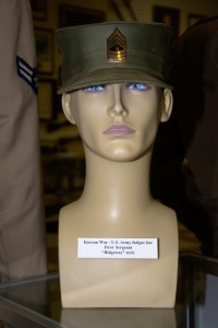 Korean War US Army fatigue hat First Sergeant ''Ridgeway'' style
