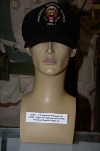 HMX-1 Presidential Helicopter Squadron US Marine Corps flight crew cap worn during President Reagan era.