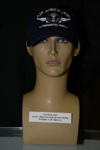 Air Force One US Air Force flight crew cap worn during President G. W. Bush era.