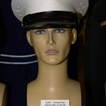 Vietnam War US Marine Corps enlisted white service hat.
