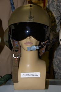 Vietnam War US Army helicopter pilot's flight helmet.