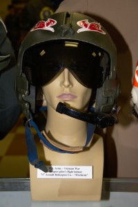 Vietnam War US Army helicopter pilot's flight helmet from the 71st Assault Helicopter Co. - ''Firebirds''.