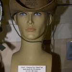 Vietnam War US Air Force ''Bush'' hat showing hash marks for 99 missions worn by Lt. Col. J. D. Cutter, POW 02-17-1972 to 03-28-1973.