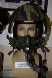 Vietnam War US Navy flight helmet worn by Capt. Ray Alcorn, POW 12-22-1965 to 02-12-1973.