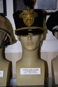 US Military Academy, West Point, Cadet Parade dress shako worn by Lt. Col. Bill Acuri, USAF, POW 12-20-1972 to 02-12-1973.