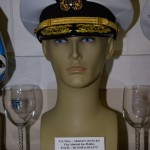 US Navy Admiral's service hat worn by Vice Admiral Joe Mobley, POW 06-24-1968 to 03-14-1973.
