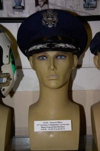 US Air Force General Officer 17th Air Commander's service hat worn by Major General Bud Breckner, POW 07-30-1972 to 03-29-1973.