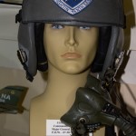 US Air Force flight helmet worn by Major General Bud Breckner, POW 07-30-1972 to 03-29-1973.