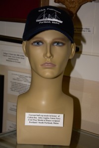 Modern ball cap made in honor of Cabin Boy John Anglin of Portland/South Porland, Maine, Union Navy, Civil War Medal of Honor recipient.