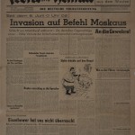 German Newspaper reporting about Normandy.