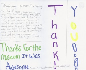 School Group Thank You Card