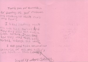 School Group Thank You Card