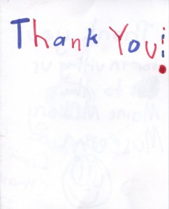School Group Thank You Card