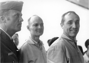 Col Ray Merritt (left), B/Gen Robbie Risner (right)