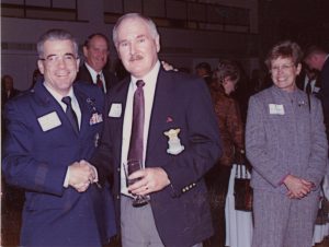 USAF Academy Ceremony Nov 16 2001 - Dedication Gen Risner's Statue - Academy Dean One Star Gen pictured
