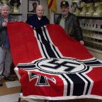 Cdr Dave Tanguay, USN with father's flag