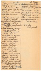 POW Spanish Lessons on Vietnamese cigarette wrapper