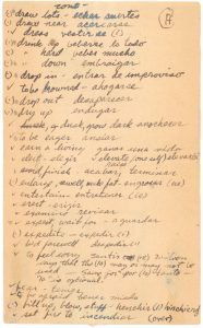 POW Spanish Lessons on Vietnamese cigarette wrapper