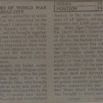 Military Heroes of World War at Kansas City