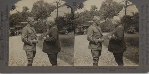 Joffre and Pershing in Governor's Gardens, Paris