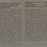 The World Renowned Cathedral of Reims, France, Ruined by the Germans